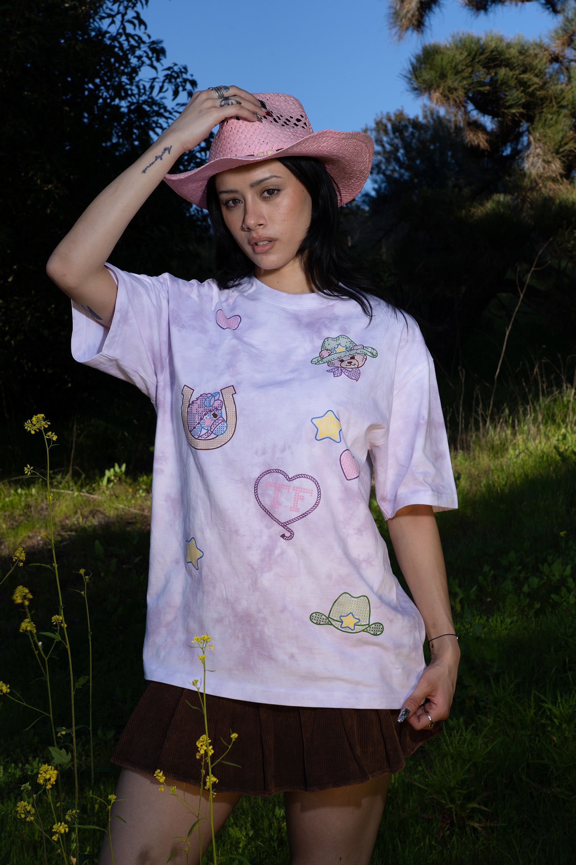Western Tie Dye Tee