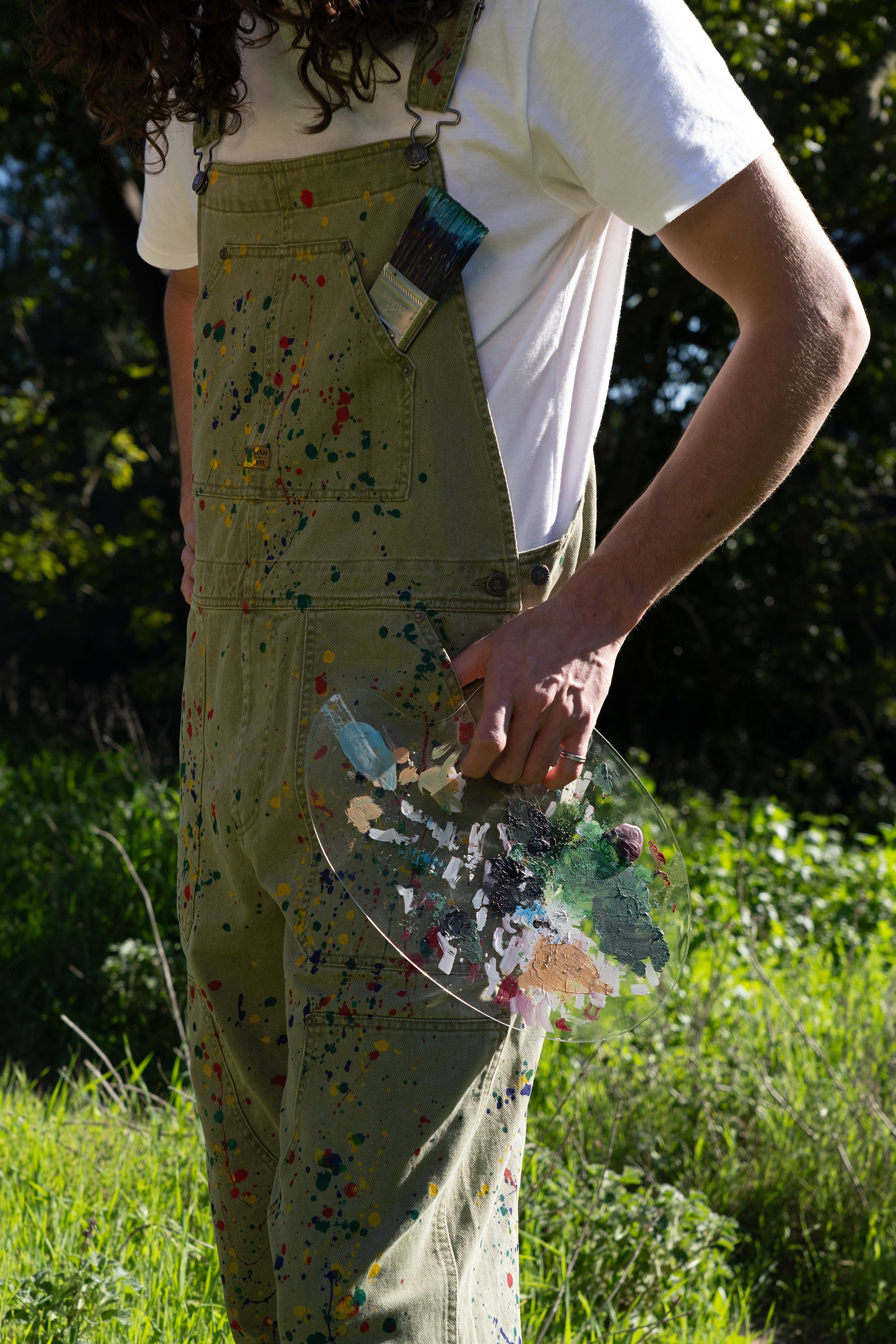 Paint Splatter Studio Overalls