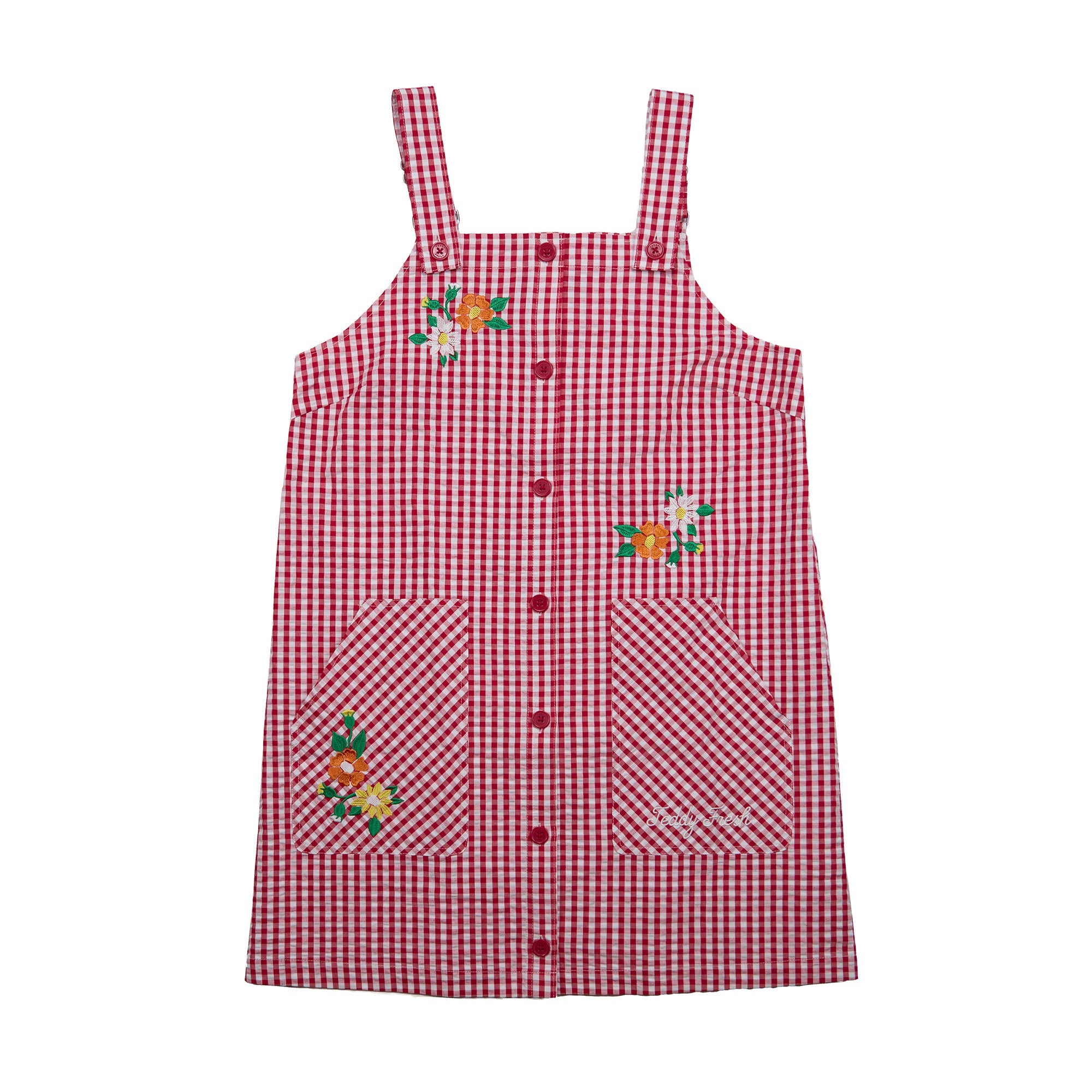 Little Miss Gingham Overall Dress