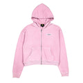 Women's Classic Washed Crop Zip Hoodie