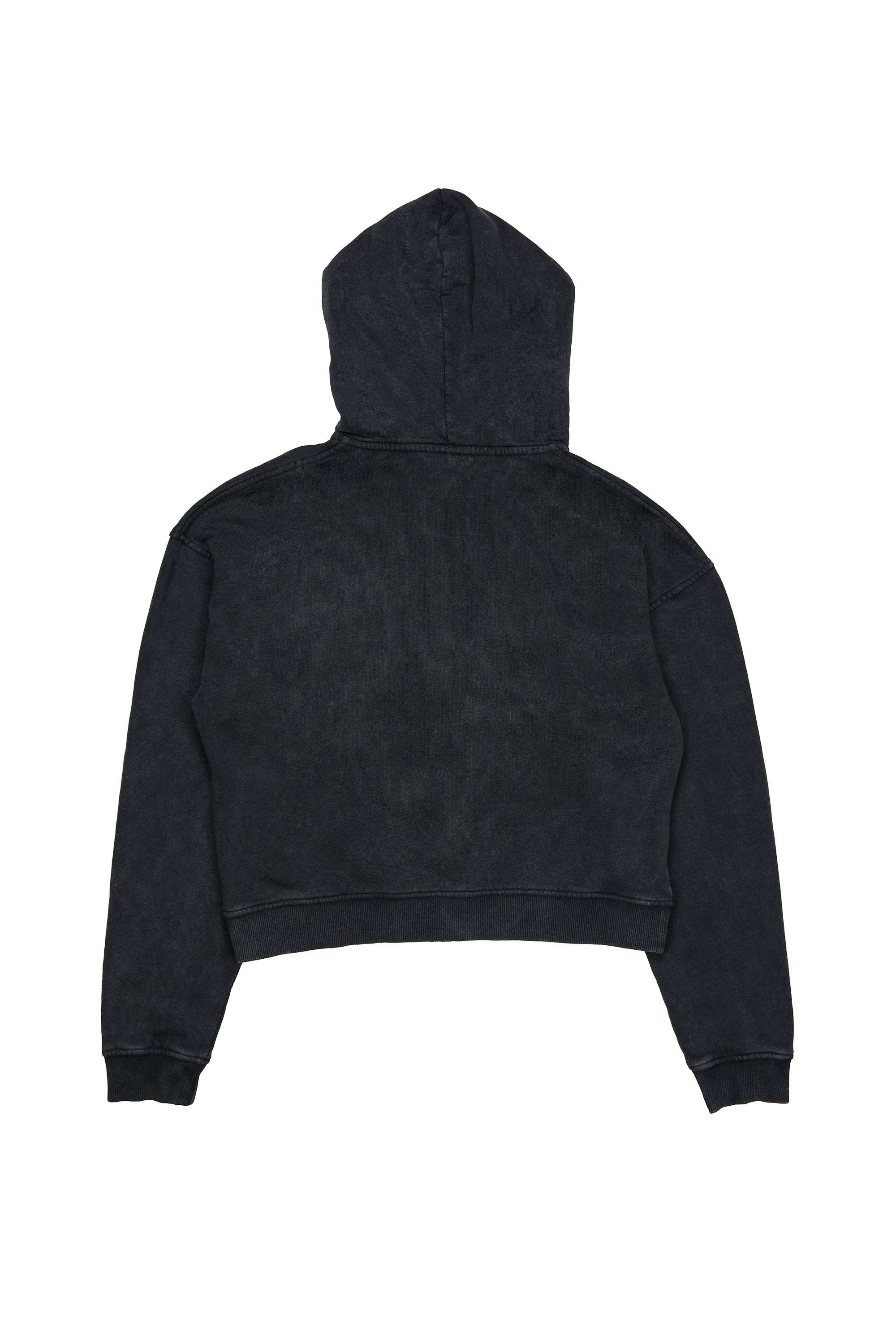Women's Classic Washed Crop Zip Hoodie