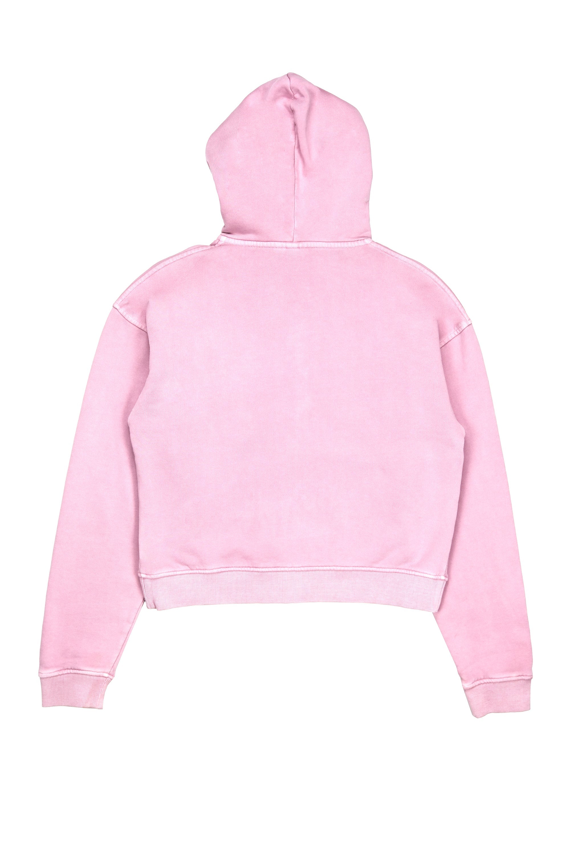 Women's Classic Washed Crop Zip Hoodie