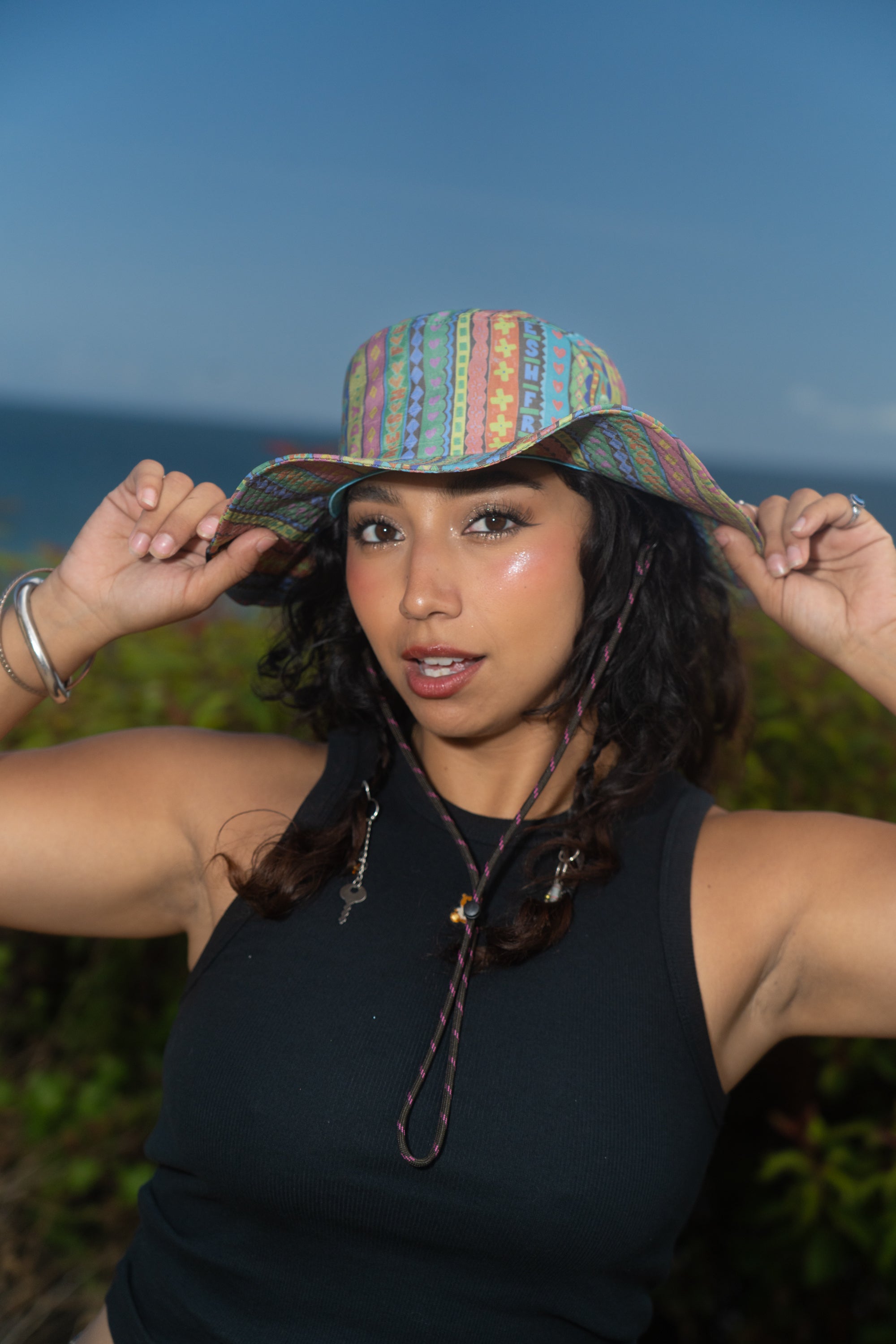 80's Stripe Boonie Hat