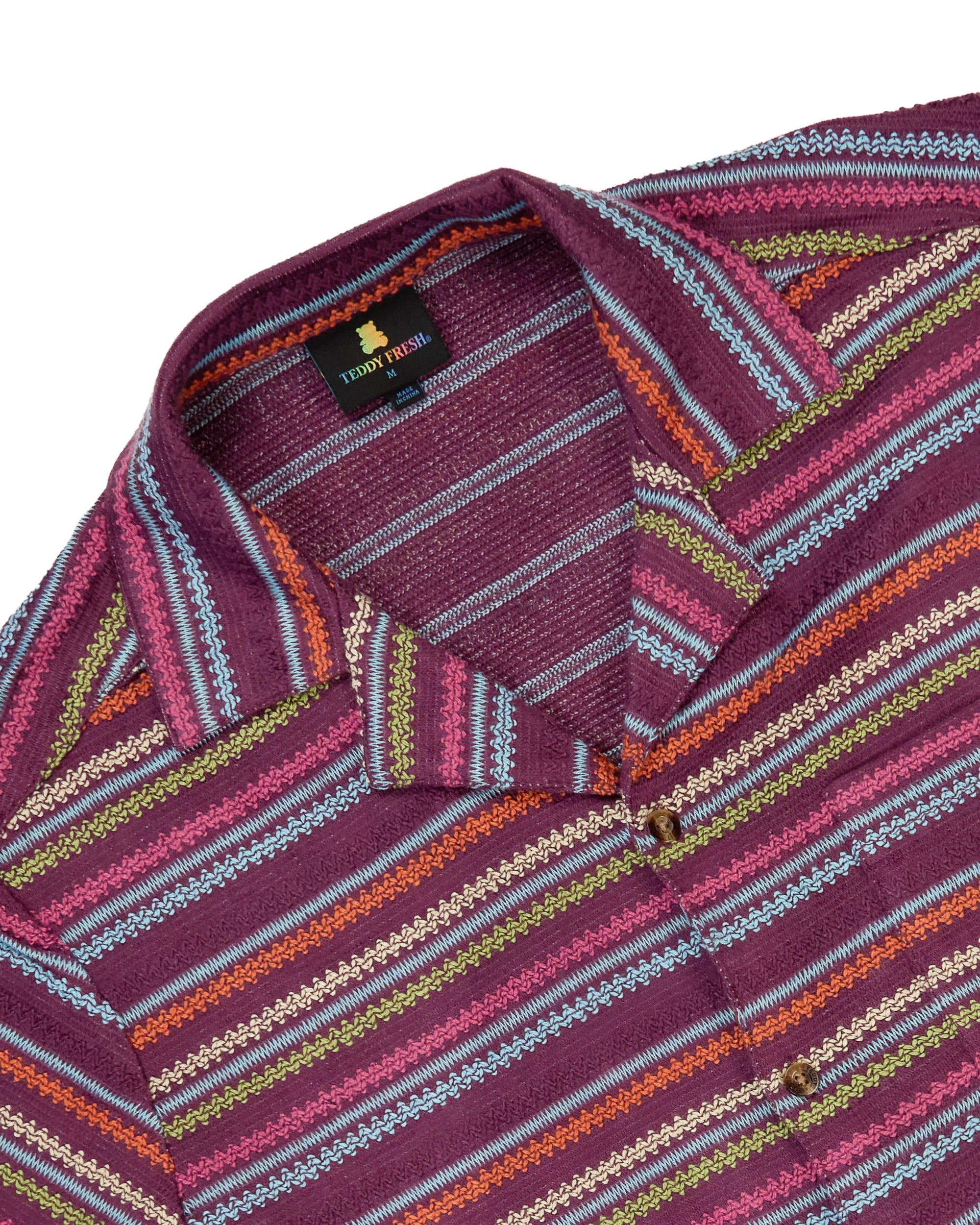 Knit Stripe Camp Shirt