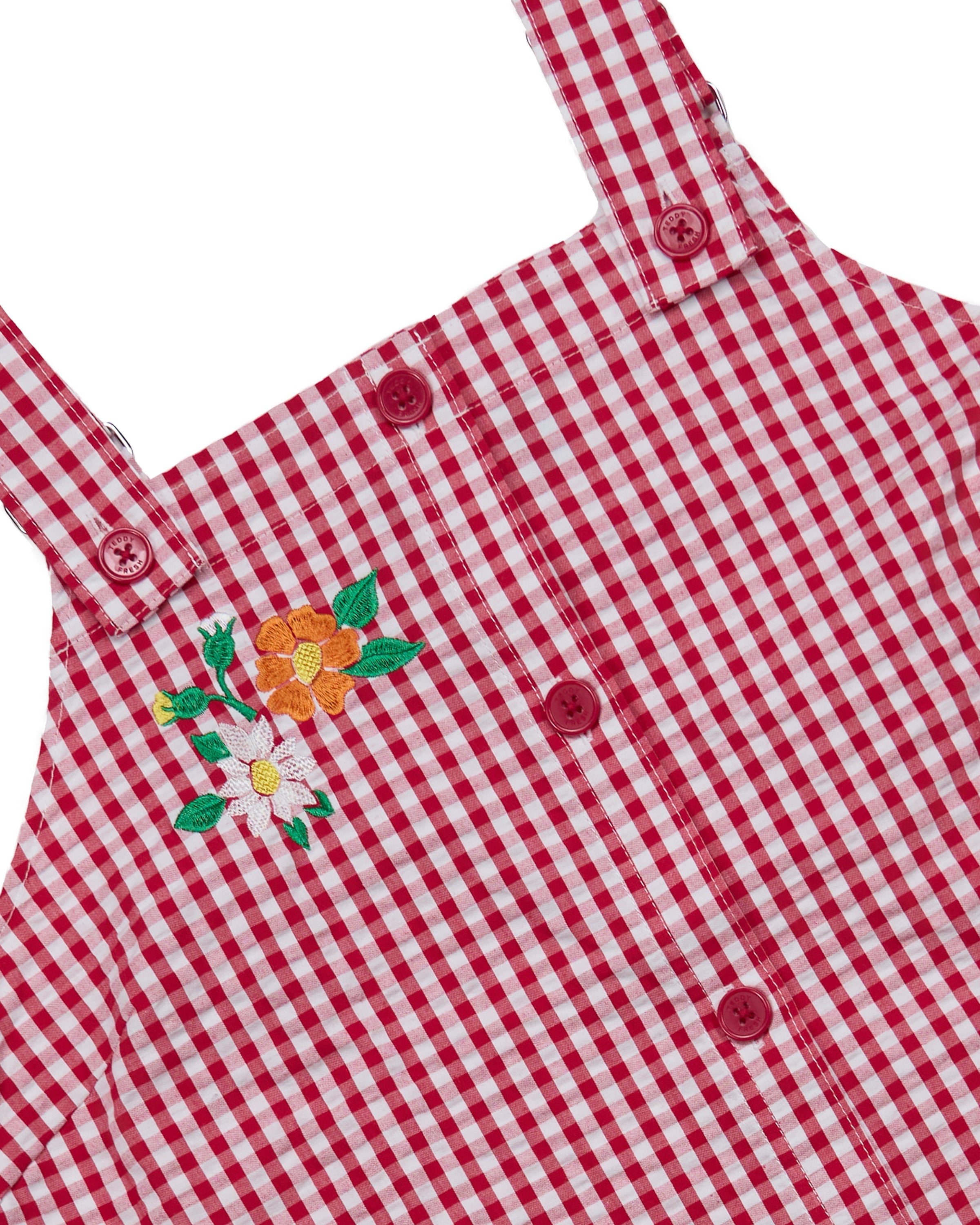 Little Miss Gingham Overall Dress