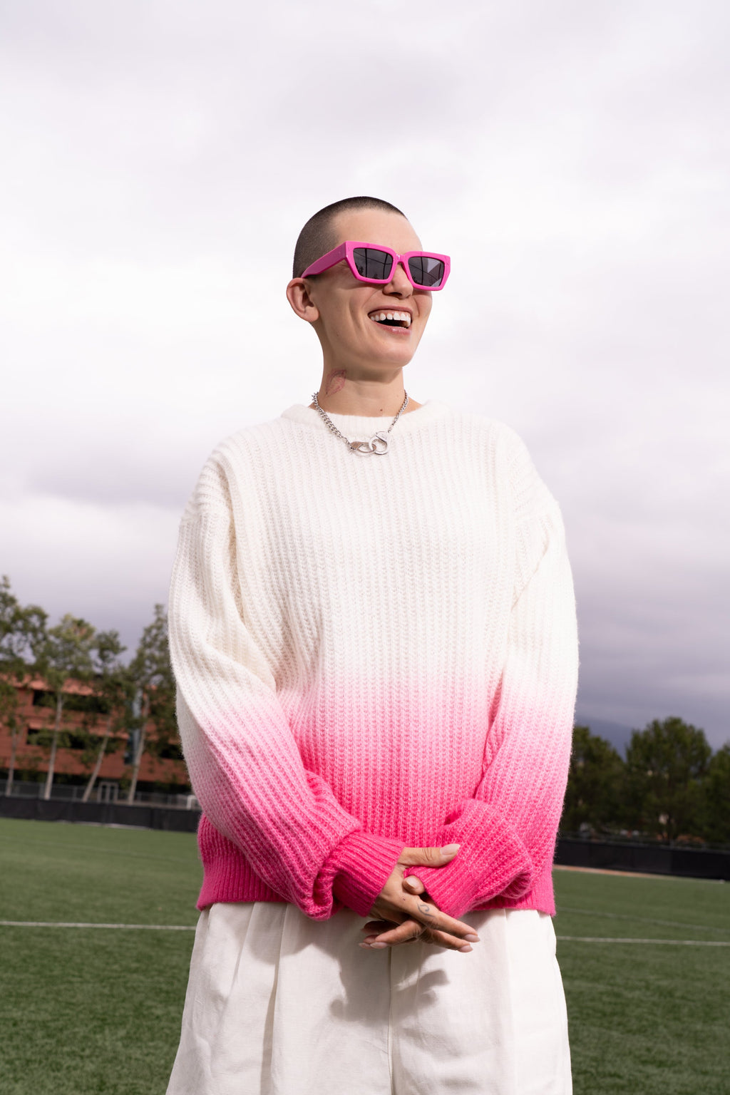 Dip To Pink Sweater